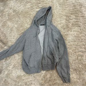 Brandy Melville grey zip up